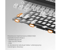 Ajazz AK820 MAX Magnetic switches Purple White RGB - 1536366 - zdjęcie 8